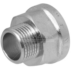 Переходник 3/8"х1/2", Ш-Г, латунь, индивидуальная упаковка, MasterProf, ИС.072190