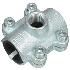 Седелка-врезка 3/4"х1/2", DN 20х15, чугун, резьба внутренняя, Gebo, 01.261.28.0201