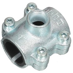 Седелка-врезка 1"х1/2", DN 25х15, чугун, резьба внутренняя, Gebo, 01.261.28.0301