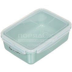 Контейнер пищевой пластик, 1.4 л, 7.5 см, фисташковый, Idea, Фреш, М 1424