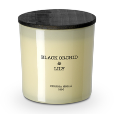 Аромасвеча Cereria Molla черная орхидея и лилия 600 г