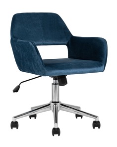 Кресло офисное ross (stoolgroup) синий 57x90x58 см.