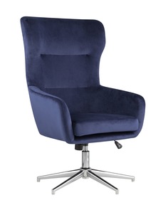 Кресло артис (stoolgroup) синий 65x117x68 см.