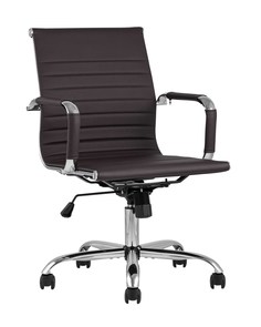 Кресло офисное topchairs city s (stoolgroup) коричневый 56x89x62 см.