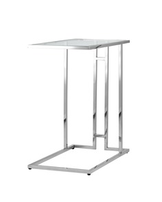 Приставной столик бостон (stoolgroup) серебристый 32x58x50 см.