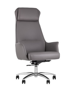 Кресло руководителя topchairs viking (stoolgroup) серый 70x120x74 см.