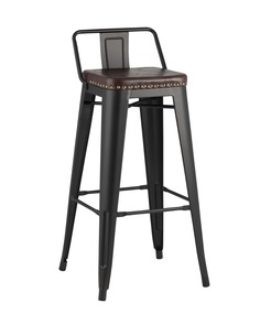 Стул барный tolix soft (stoolgroup) черный 43x91x41 см.