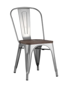 Стул tolix wood (stoolgroup) серебристый 45x84x51 см.
