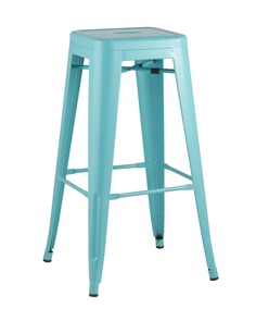 Стул барный tolix (stoolgroup) голубой 43x77x43 см.