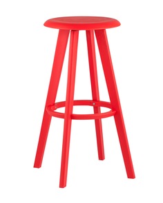 Стул барный вращающийся hoker (stoolgroup) красный 36x75x37 см.