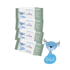 Влажные салфетки детские 0+ ECO BABY PROBIOTICAL Cleanic