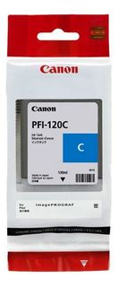 Картридж струйный Canon PFI-120 C 2886C001 голубой (130мл) для Canon imagePROGRAF TM-200/205