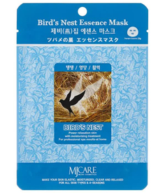 Маска тканевая для лица Ласточкино гнездо Bird`s Nest Essence Mask 23гр Mijin Cosmetics