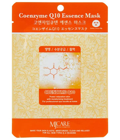 Маска тканевая для лица Коэнзим MJ Care Coenzyme Q10 Essence Mask 23гр Mijin Cosmetics