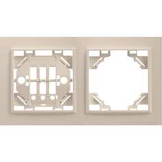 Двухместная горизонтальна рамка STEKKER