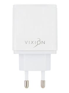Зарядное устройство Vixion H2i 1xUSB QC 3.0 + 2xUSB 2.4A + кабель Lightning 1m White GS-00008310