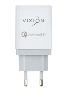 Зарядное устройство Vixion H3 1xUSB Quick Charger 3.0 + 2xUSB 2.1A White GS-00005380
