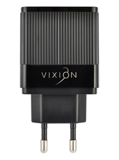 Зарядное устройство Vixion H2i 1xUSB QC 3.0 + 2xUSB 2.4A + кабель Lightning 1m Black GS-00008309