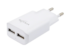 Зарядное устройство Vixion L2i 2xUSB 1.2A + кабель Lightning 1m White GS-00008590