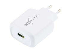 Зарядное устройство Vixion Special Edition H8 1xUSB 3A Quick Charger 3.0 18W White GS-00009429