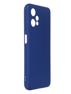 Чехол DF для Realme 9 Pro Silicone с микрофиброй Blue rmOriginal-20