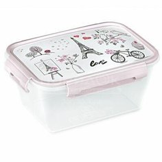 Контейнер пищевой пластик, 0.8 л, прямоугольный, Violet, А-ля Париж, 39208138