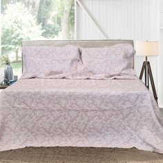 Постельное белье евростандарт, простыня 230х250 см, 2 наволочки 70х70 см, 2 наволочки 50х70 см, пододеяльник 200х220 см, Karteks, 100% хлопок, сатин, КВ423