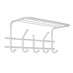 Вешалка настенная 5 крюч, с полкой, ЗМИ, Эра 5, ВСП 278 Б, бел ZMI