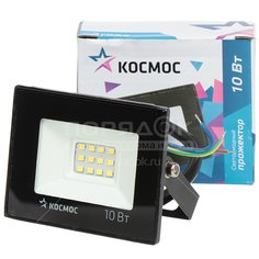 Прожектор светодиодный, Космос, Super-Slim, 10 Вт, 6500 К, IP65, 800 Лм, K_PR5_LED_10