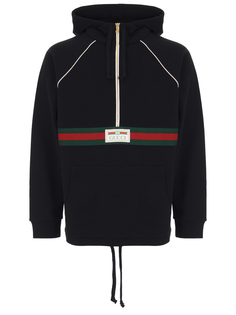 Худи хлопковое с принтом Gucci