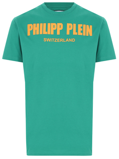 Футболка хлопковая с принтом Philipp Plein