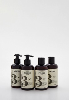 Набор парфюмерный Press Gurwitz Perfumerie Шампунь для волос №3, Гель для душа №3, Жидкое мыло №3, Лосьон для тела и рук №3