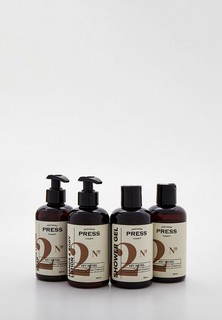 Набор для ванны и душа Press Gurwitz Perfumerie шампунь для волос №2, гель для душа №2, жидкое мыло для рук увлажняющее №2, лосьон для тела и рук №2