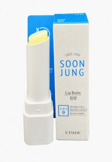 Бальзам для губ Etude SoonJung Lip Balm бесцветный увлажняющий, 3 г
