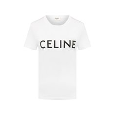 Хлопковая футболка Celine