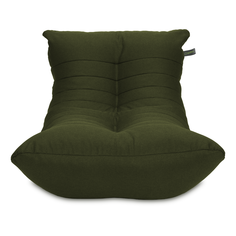 кресло-мешок «кокон» хвойный 70x120 (пуффбери) зеленый 70x85x120 см.