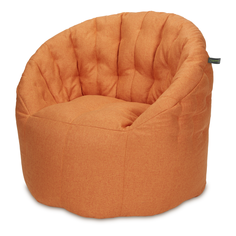 кресло-мешок «австралия» мандариновый 95x105 (пуффбери) оранжевый 95x105x95 см.