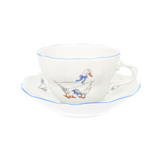 Набор чайных пар гуси (dubi) белый