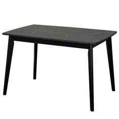 Стол обеденный раскладной oslo (bradexhome) черный 120x76x80 см.