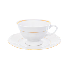 Набор чайных пар классика классическая чашка (repast) белый