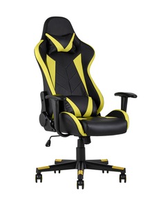 Кресло игровое topchairs gallardo (stoolgroup) желтый 66x136x64 см.