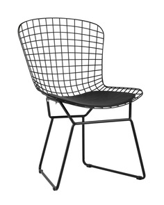 Стул обеденный bertoia (stoolgroup) черный 53x83x56 см.