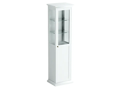 Шкаф-витрина однодверный (ogogo) белый 55x201x41 см.