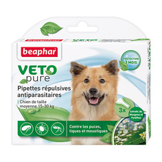 BEAPHAR Капли «Био» от блох и клещей для собак средних пород
