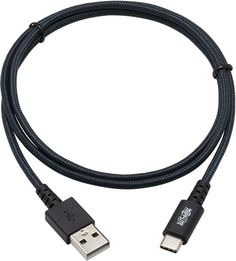 Кабель Tripplite U038-003-GY-MAX ver2.0 USB A(m) USB Type-C (m) 0.9м черный