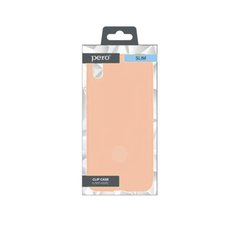 Чехол клип-кейс PERO LIQUID SILICONE для Apple iPhone 7/8/SE2 светло-розовый ПЕРО