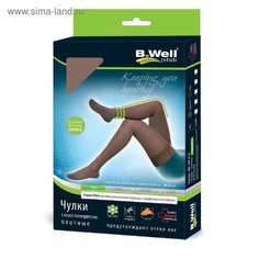 Чулки компрессионные 1 класс компрессии B.Well JW-215 Black р.3
