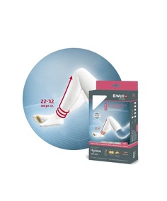 Чулки компрессионные B.Well Rehab JW-224, 2 класс , размер 4, белые