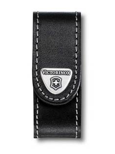 Чехол на ремень Victorinox для Nail Clip 580, на липучке, кожаный, чёрный