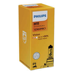 Лампа галогенная PHILIPS H11 Vision 3100K 12V 55W, 1шт, 12362PRC1